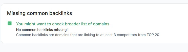 missing backlinks audit